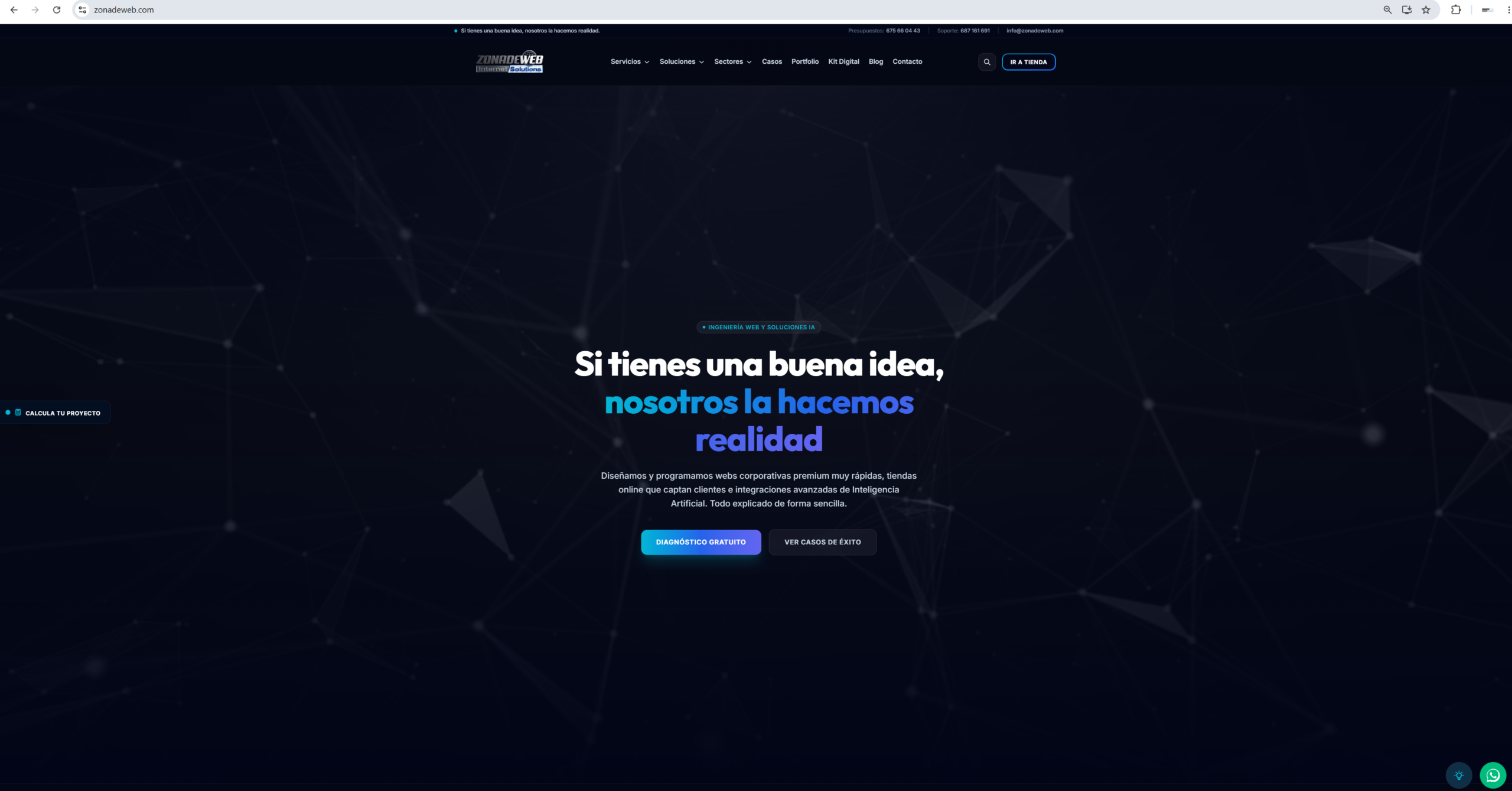 Proyecto digital desarrollado con el apoyo de Zonadeweb: Desarrollo WordPress